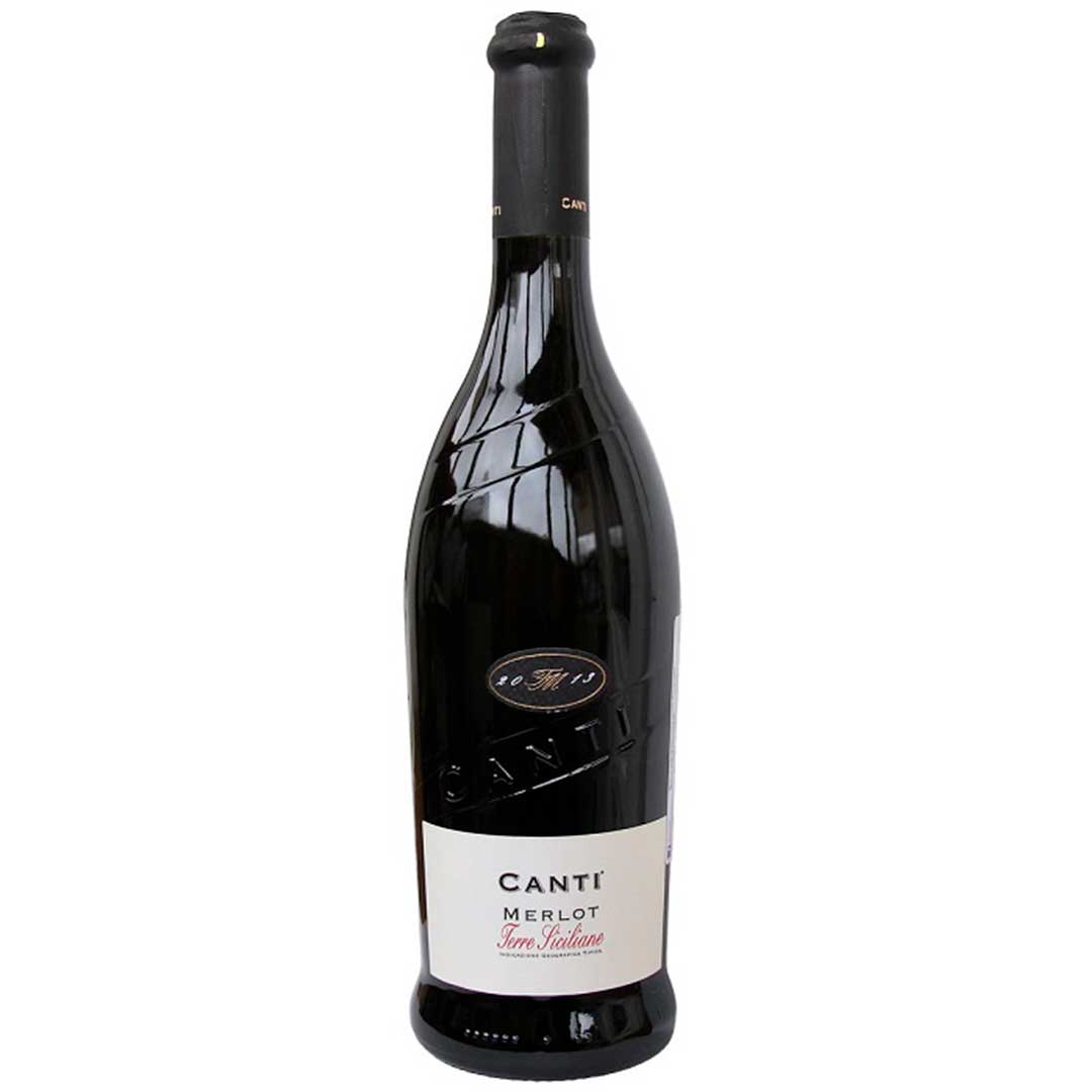 Вино Canti Merlot Terre Siciliane красное сухое 0,75л 13% Вино сухое в GRADUS.MARKET. Тел: 063 6987172. Доставка, гарантия, лучшие цены!, фото1