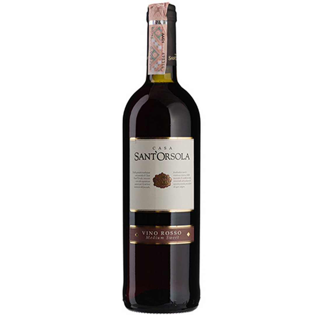 Вино SantOrsola Vino Rosso красное полусладкое 0,75л 11% Вино полусладкое в GRADUS.MARKET. Тел: 063 6987172. Доставка, гарантия, лучшие цены!, фото1