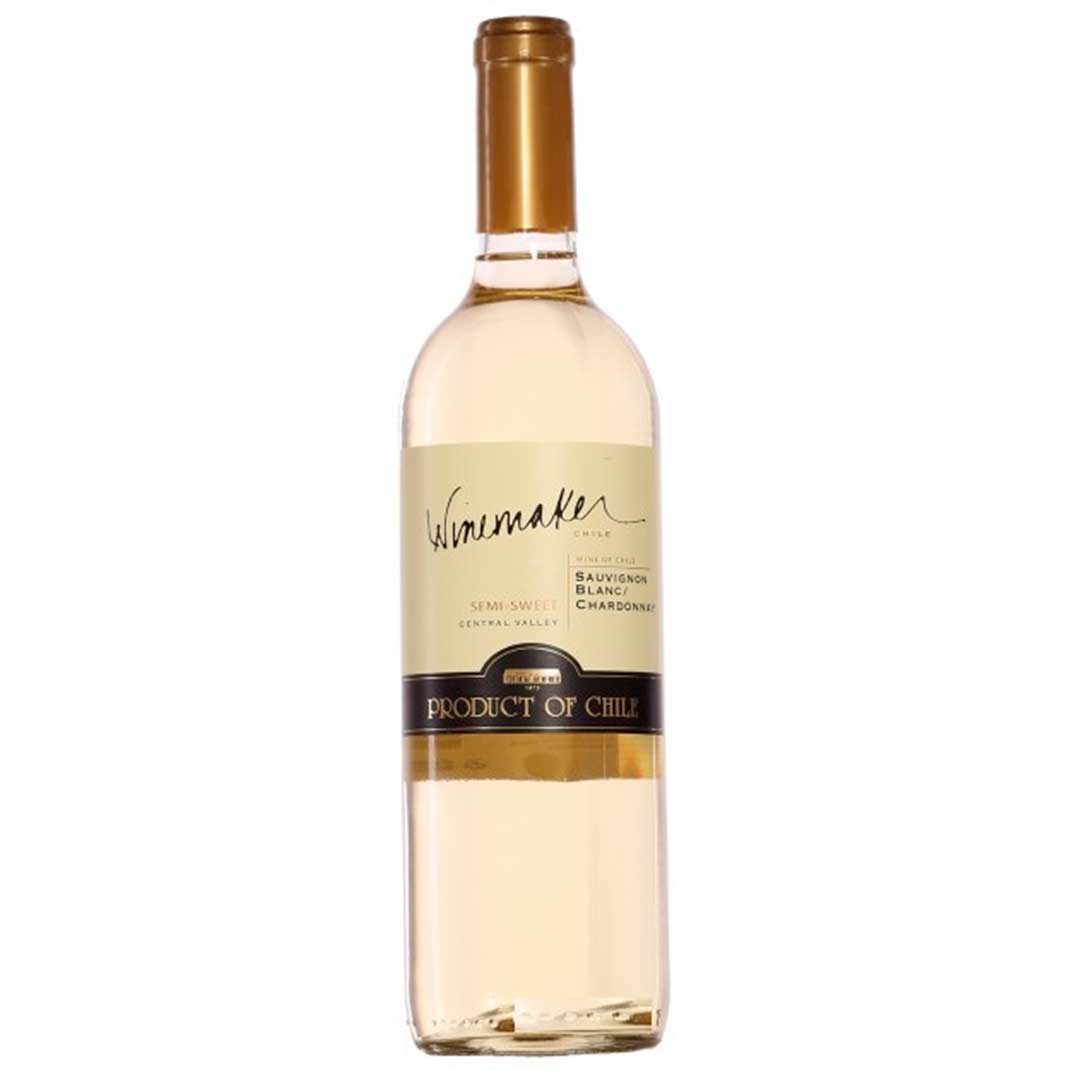 Вино Winemaker Sauvignon Blanc/Chardonnay белое полусладкое 0,75л 12% Вино полусладкое в GRADUS.MARKET. Тел: 063 6987172. Доставка, гарантия, лучшие цены!, фото1