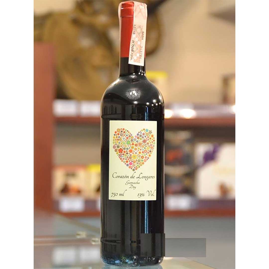 Вино Сorazon de Longares Garnacha Dry красное сухое 0,75л 13% Вино сухое в GRADUS.MARKET. Тел: 063 6987172. Доставка, гарантия, лучшие цены!, фото1