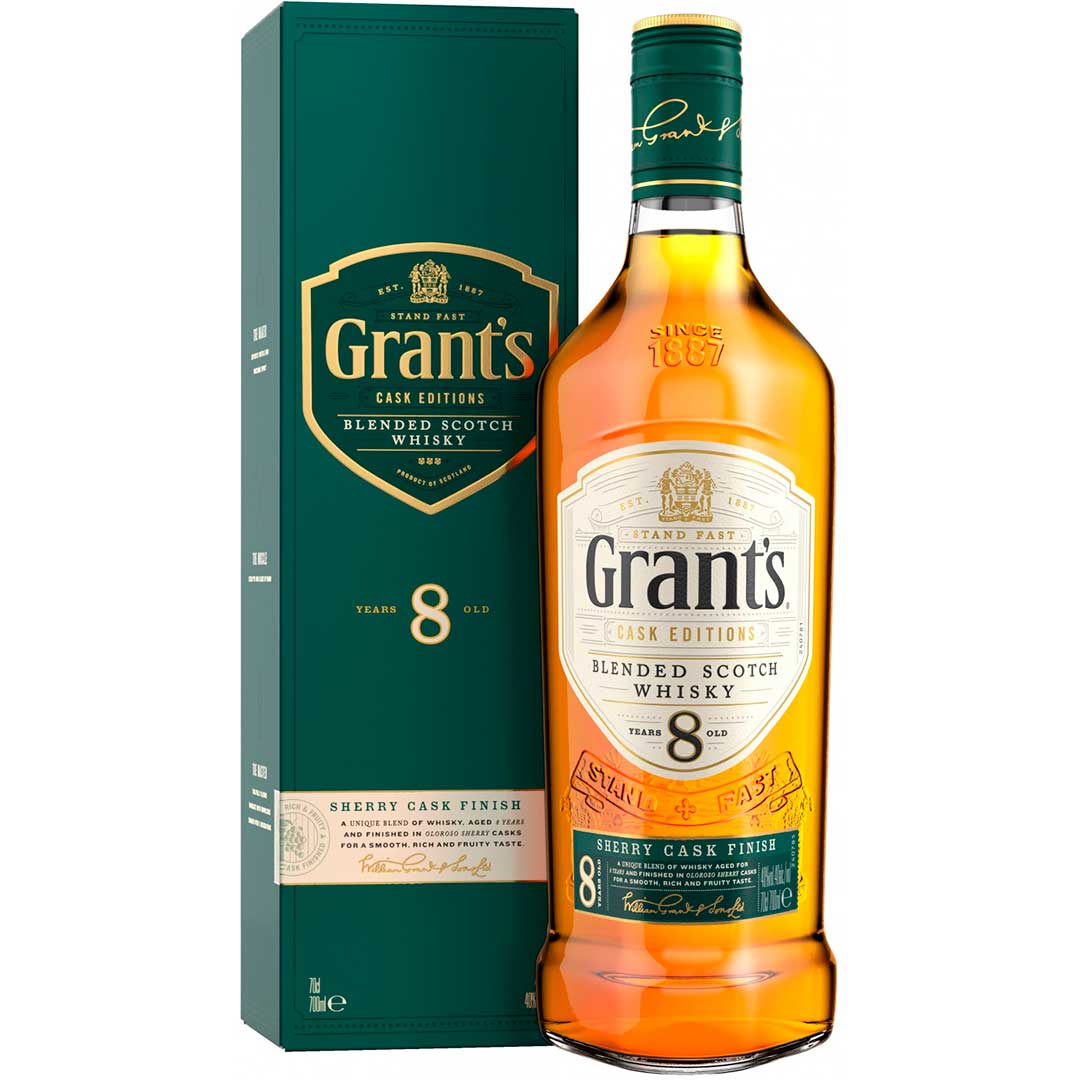 Віскі бленд Grants 8 yo Sherry Cask 0,7 л 40% Алкоголь і слабоалкогольні напої на GRADUS.MARKET. Тел: 063 6987172. Доставка, гарантія, кращі ціни!, фото1