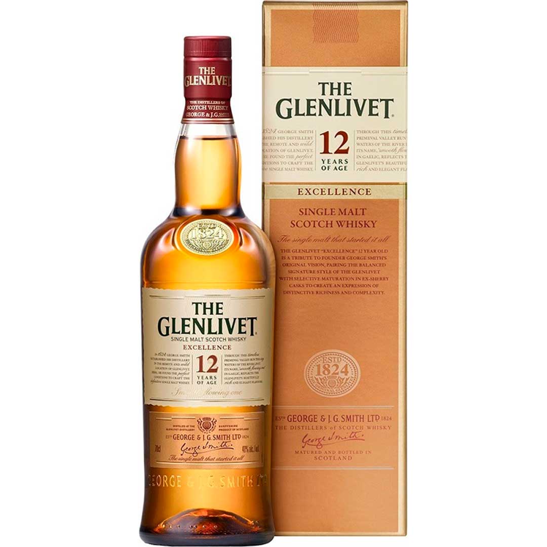 Виски The Glenlivet Excellence 12 лет выдержки 0,7л 40% в подарочной упаковке Односолодовый виски в GRADUS.MARKET. Тел: 063 6987172. Доставка, гарантия, лучшие цены!, фото1