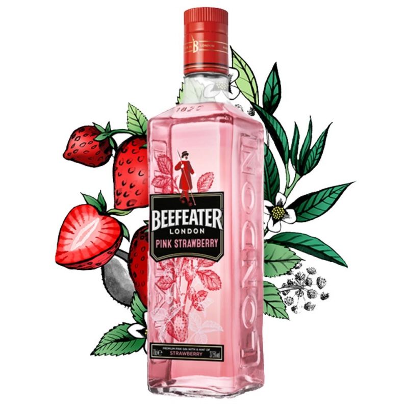 Джин Beefeater Pink Strawberry 0,7 л 37,5% Джин в GRADUS.MARKET. Тел: 063 6987172. Доставка, гарантия, лучшие цены!, фото2