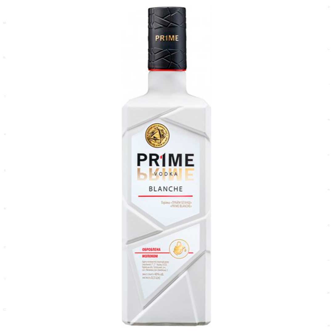 Горілка Prime Blanche TM PRIME 0,5 л 40%  Горілка класична на GRADUS.MARKET. Тел: 063 6987172. Доставка, гарантія, кращі ціни!, фото1