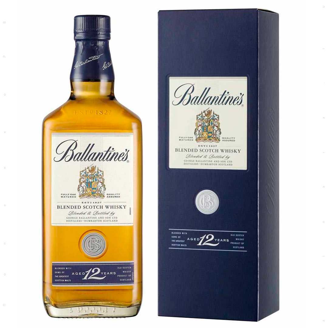 Віскі Ballantine's 12 років витримки 0,7л 40% у подарунковій упаковці Бленд (Blended) на GRADUS.MARKET. Тел: 063 6987172. Доставка, гарантія, кращі ціни!, фото1