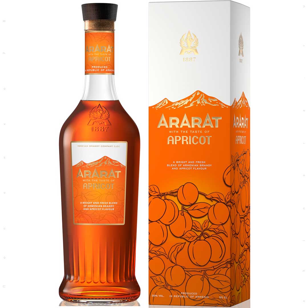 Напій міцний алкогольний Ararat Apricot у коробці 0,5л 35% Бренді на GRADUS.MARKET. Тел: 063 6987172. Доставка, гарантія, кращі ціни!, фото1