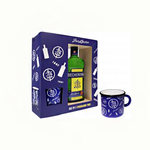 Ликер Becherovka набор 0,7л 38% + 1 металлическая чашка Ликеры в GRADUS.MARKET. Тел: 063 6987172. Доставка, гарантия, лучшие цены!, фото2