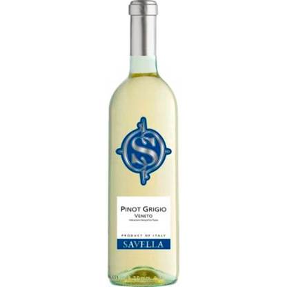 Вино Savella Pinot Grigio біле сухе 0,75л 11,5% Тихе вино на GRADUS.MARKET. Тел: 063 6987172. Доставка, гарантія, кращі ціни!