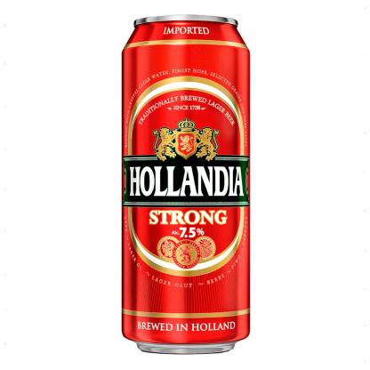 Пиво Hollandia Strong світле фільтроване 0,5 л 7,5% Пиво та сидр на GRADUS.MARKET. Тел: 063 6987172. Доставка, гарантія, кращі ціни!