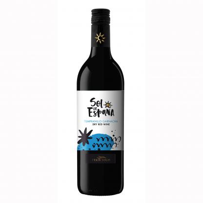 Вино Sol de Espana Tempranillo Garnacha Dry сухе червоне (1458) 0,75л 12,0% Тихе вино на GRADUS.MARKET. Тел: 063 6987172. Доставка, гарантія, кращі ціни!