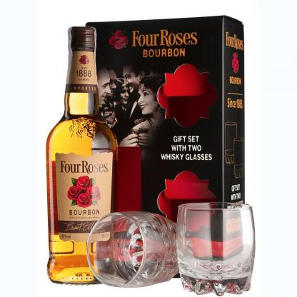 Бурбон Four Roses 0,7 л 40% + 2 бокала Виски в GRADUS.MARKET. Тел: 063 6987172. Доставка, гарантия, лучшие цены!