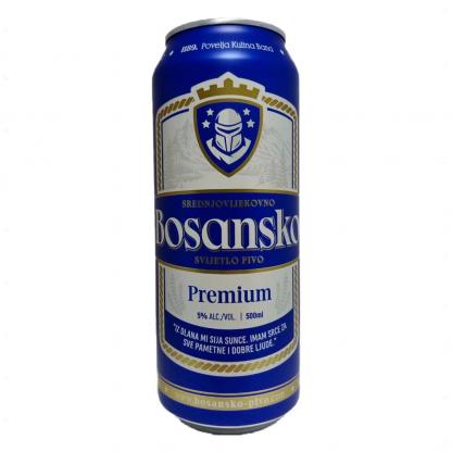 Пиво Bosansko premium ж/б 0,5 л 5% Пиво та сидр на GRADUS.MARKET. Тел: 063 6987172. Доставка, гарантія, кращі ціни!