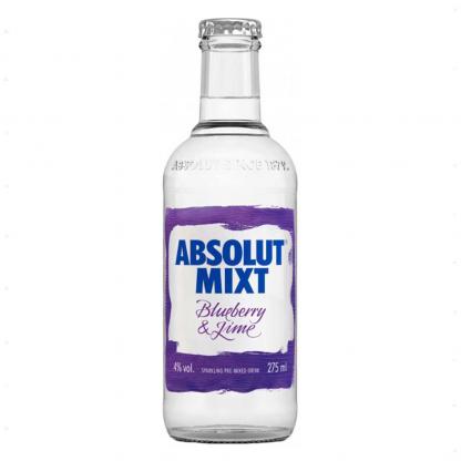 Напиток ABSOLUT MIXT BLUEBERRY&amp;LIME сл/алк 4% 0,275 л 4% Слабоалкогольные напитки в GRADUS.MARKET. Тел: 063 6987172. Доставка, гарантия, лучшие цены!