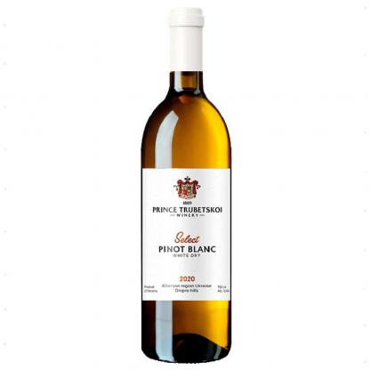 Вино Князь Трубецький Select Pinot Blanc 0,75л 10-13% Вина та ігристі на GRADUS.MARKET. Тел: 063 6987172. Доставка, гарантія, кращі ціни!