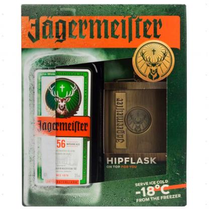 Ликер Jagermeister 0,7л 35% +  фляга Ликеры и аперитивы в GRADUS.MARKET. Тел: 063 6987172. Доставка, гарантия, лучшие цены!