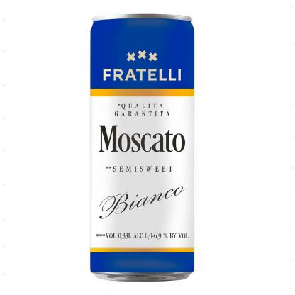 Напій винний Fratelli Moscato Bianco ігристий напівсолодкий 0,33л 10,5-12,5% Шампанське і ігристе вино на GRADUS.MARKET. Тел: 063 6987172. Доставка, гарантія, кращі ціни!