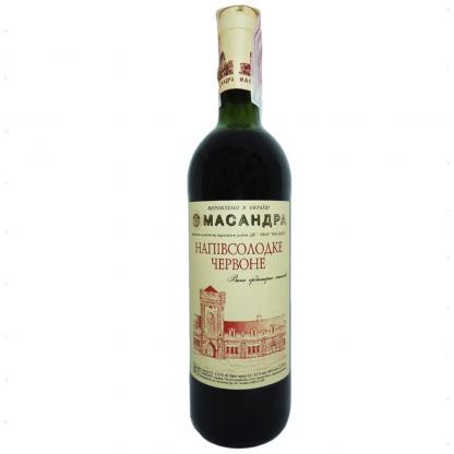 Вино Масандра ординарне столове червоне напівсолодке 0,75л 9,5-13% Вина та ігристі на GRADUS.MARKET. Тел: 063 6987172. Доставка, гарантія, кращі ціни!