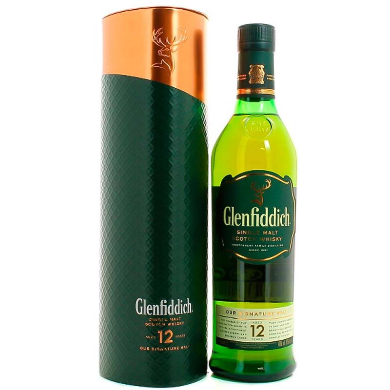 Віскі односолодовий Glenfiddich 12 yo в металевому тубусі 0,7 л 40% Односолодовий віскі на GRADUS.MARKET. Тел: 063 6987172. Доставка, гарантія, кращі ціни!, фото1