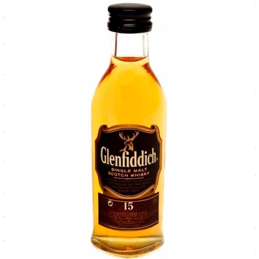 Виски односолодовый Glenfiddich 15 лет выдержки 0,05 л 40% Односолодовый виски в GRADUS.MARKET. Тел: 063 6987172. Доставка, гарантия, лучшие цены!, фото1