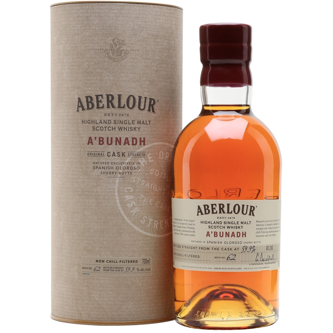 Виски Aberlour A'bunadh 0,7л 59-62% в коробке Односолодовый виски в GRADUS.MARKET. Тел: 063 6987172. Доставка, гарантия, лучшие цены!, фото1