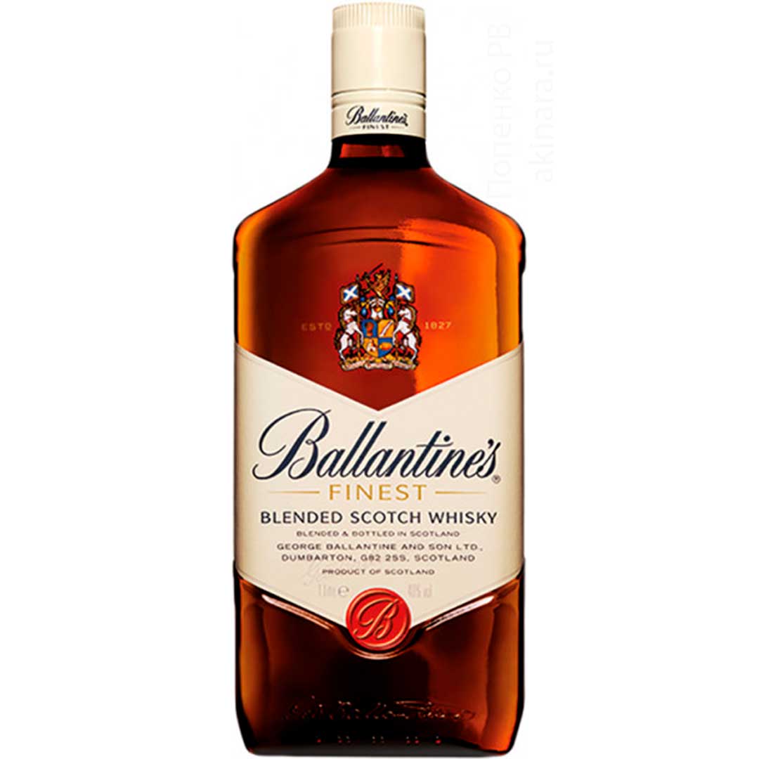 Виски Ballantine's Finest 1л 40% Бленд (Blended) в GRADUS.MARKET. Тел: 063 6987172. Доставка, гарантия, лучшие цены!, фото1