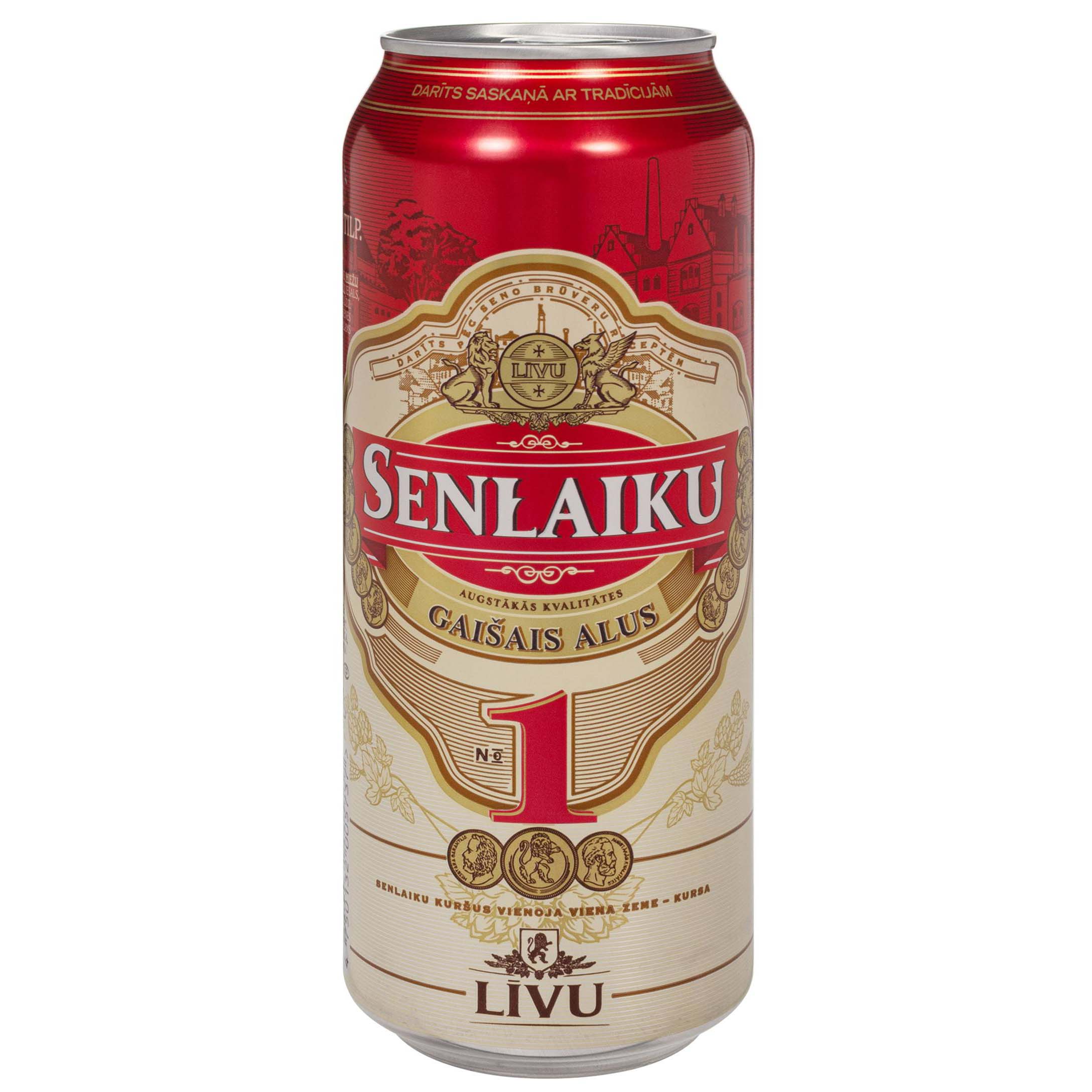 Пиво Livu Senlaiku 1 світле фільтроване 5% 0,5л Пиво та сидр на GRADUS.MARKET. Тел: 063 6987172. Доставка, гарантія, кращі ціни!, фото1