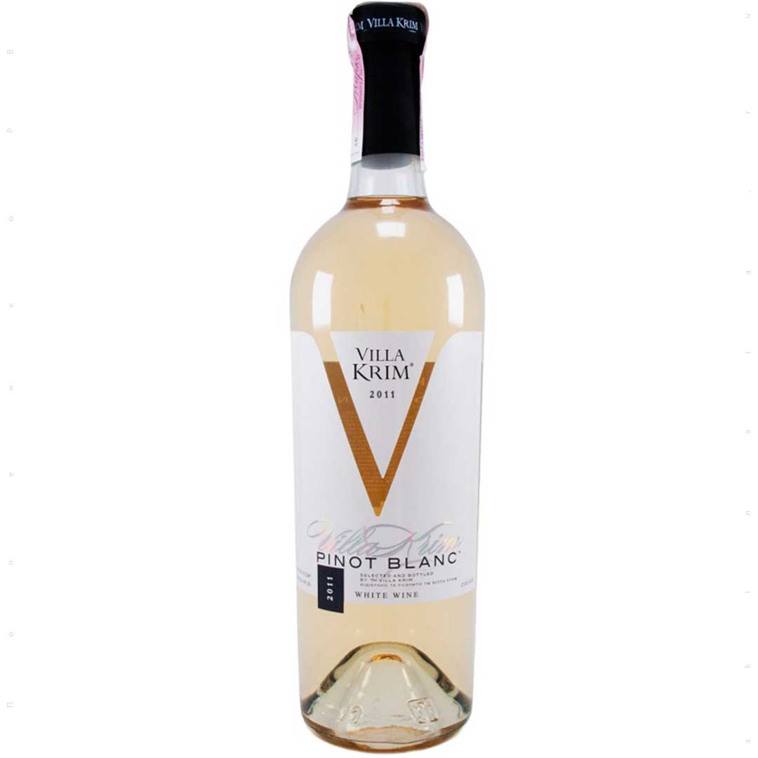 Вино Villa Krim Pinot Blanc белое сухое 0,75л 9,5-13% Вино сухое в GRADUS.MARKET. Тел: 063 6987172. Доставка, гарантия, лучшие цены!, фото1