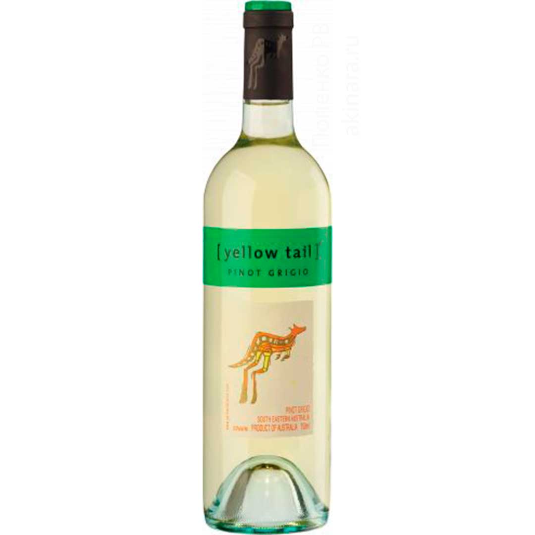 Вино Yellow Tail Pinot Grigio белое сухое 0,75л 11,5% Вино сухое в GRADUS.MARKET. Тел: 063 6987172. Доставка, гарантия, лучшие цены!, фото1