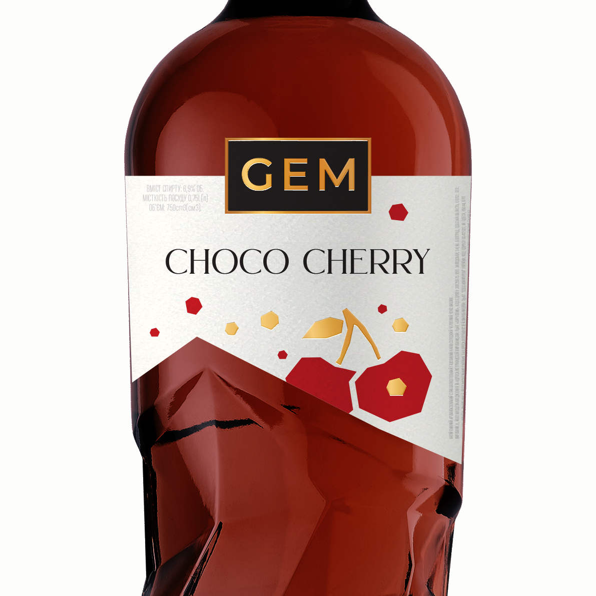 Напиток винный слабоалк. GEM Choco Cherry газированный полусладкий красный (2510) 0,75л 6,9% Шампанское полусладкое в GRADUS.MARKET. Тел: 063 6987172. Доставка, гарантия, лучшие цены!, фото2