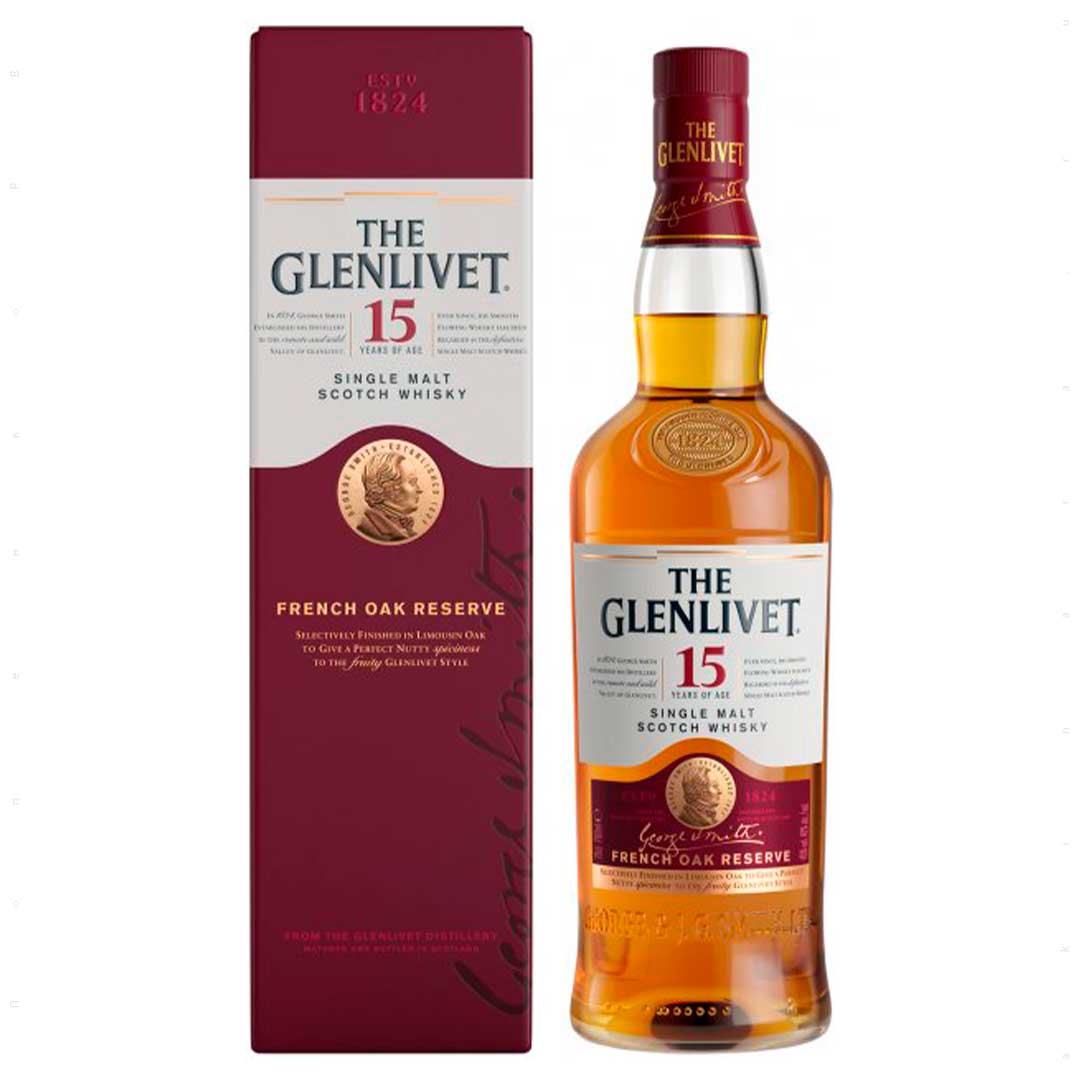 Виски The Glenlivet 15 лет 0,7 л 40% в коробке Односолодовый виски в GRADUS.MARKET. Тел: 063 6987172. Доставка, гарантия, лучшие цены!, фото1