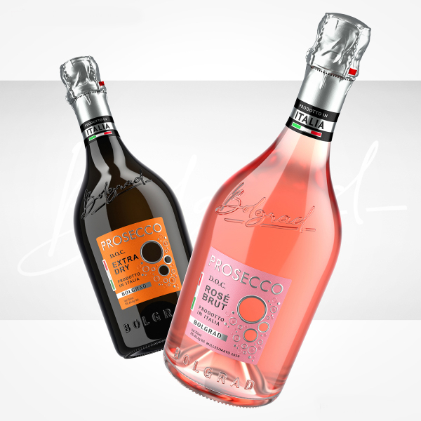 Вино ігристе Prosecco Rose Brut DOC 0,75л 11% Шампанське і ігристе вино на GRADUS.MARKET. Тел: 063 6987172. Доставка, гарантія, кращі ціни!, фото3