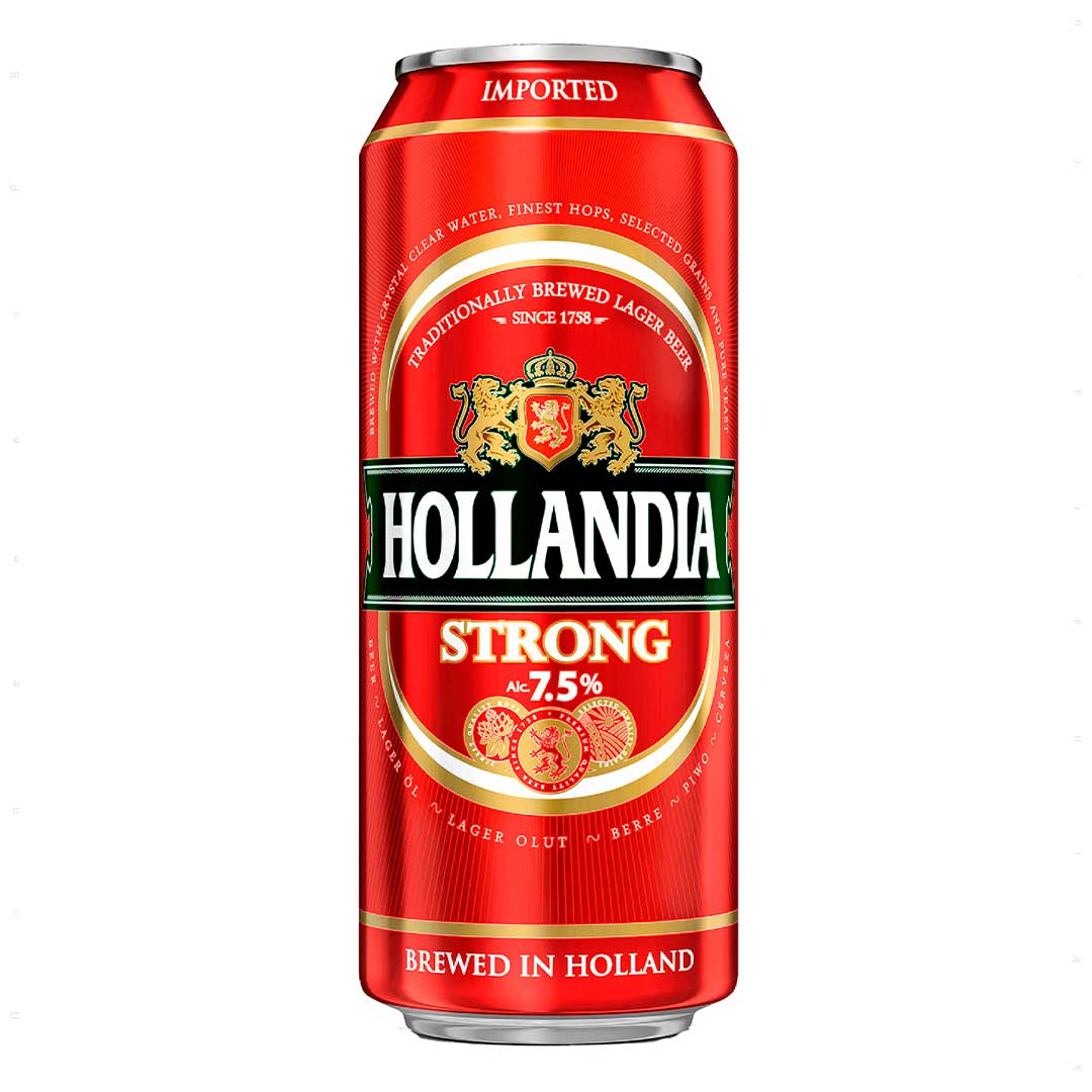 Пиво Hollandia Strong світле фільтроване 0,5 л 7,5% Пиво та сидр на GRADUS.MARKET. Тел: 063 6987172. Доставка, гарантія, кращі ціни!, фото1