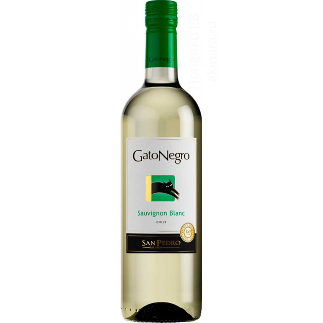 Вино Gato Negro Sauvignon Blanc біле сухе 0,75л 13% Вино сухе на GRADUS.MARKET. Тел: 063 6987172. Доставка, гарантія, кращі ціни!, фото1